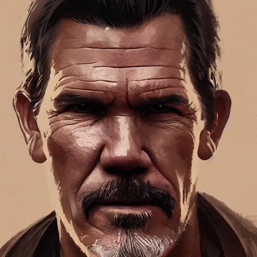 Image similar to A portrait of Josh Brolin, jedi, Star Wars art, art by greg rutkowski, matte painting, trending on artstation