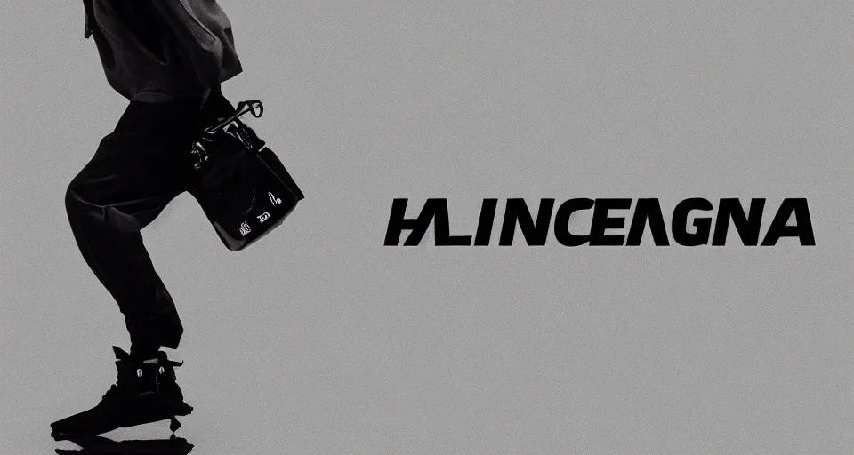 Image similar to text logo for Balenciaga