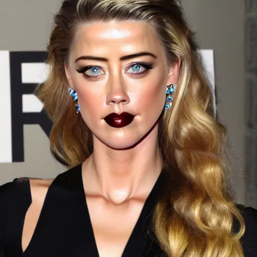 Image similar to gourd gourd shaped into the face of amber heard