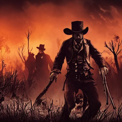 Image similar to hunt showdown wallpaper fire