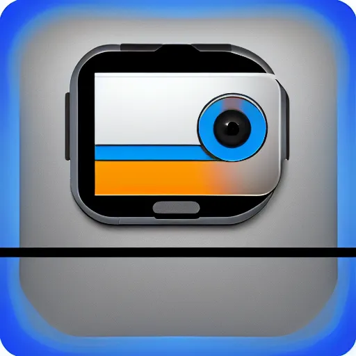 Prompt: app icon for camera exercise app