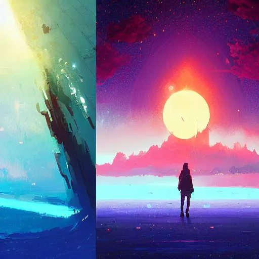 Image similar to eisberg floating in space, by anato finnstark, by alena aenami, by john harris, by ross tran, by wlop, by andreas rocha