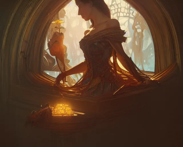 Image similar to photography of william s. burroughs, deep focus, d & d, fantasy, intricate, elegant, highly detailed, digital painting, artstation, concept art, matte, sharp focus, illustration, hearthstone, art by artgerm and greg rutkowski and alphonse mucha