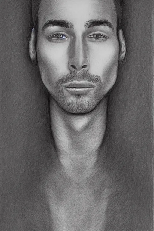 Image similar to notebook pencil drawing of a man