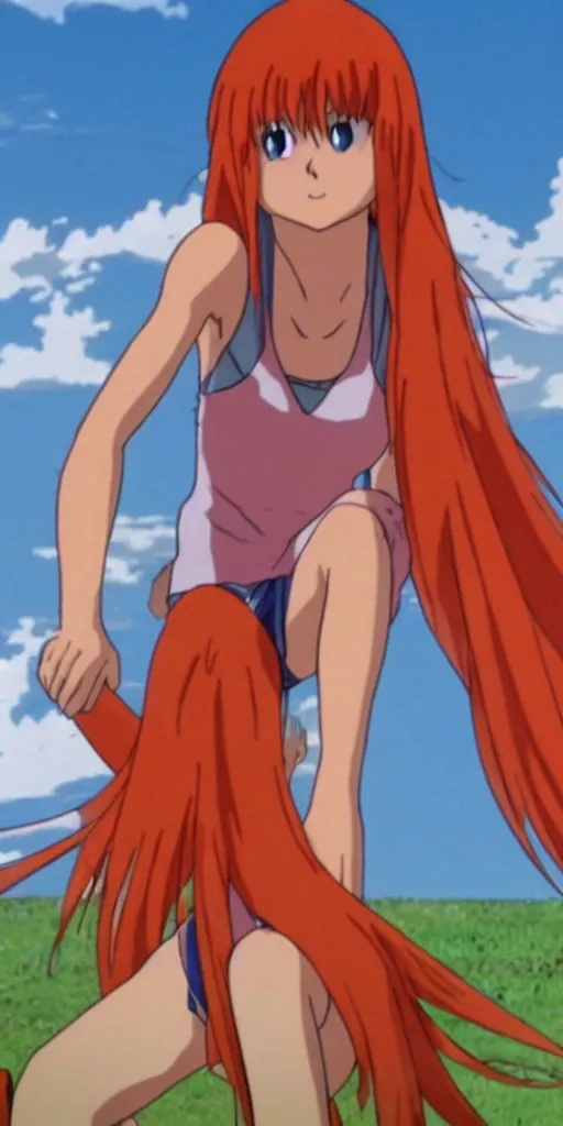 Image similar to Asuka Langley in King of the Hill