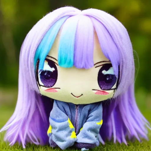 Image similar to billie eilish chibi plushie