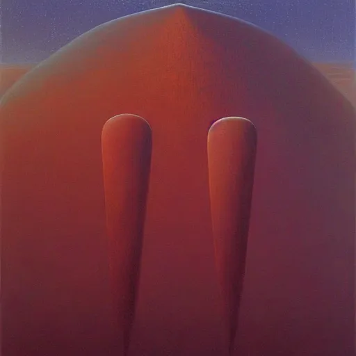 Image similar to a silent prayer like dreamers do. by jeffrey smith, zdzisław beksinski oil on canvas