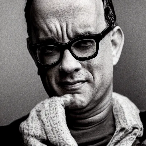 Image similar to dslr photo portrait still of 3 0 year old age 3 0 tom hanks at age 3 0!!!, 8 5 mm f 1. 8