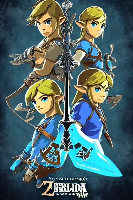 Image similar to an in game game over screen from the legend of zelda breath of the wild, breath of the wild art style.