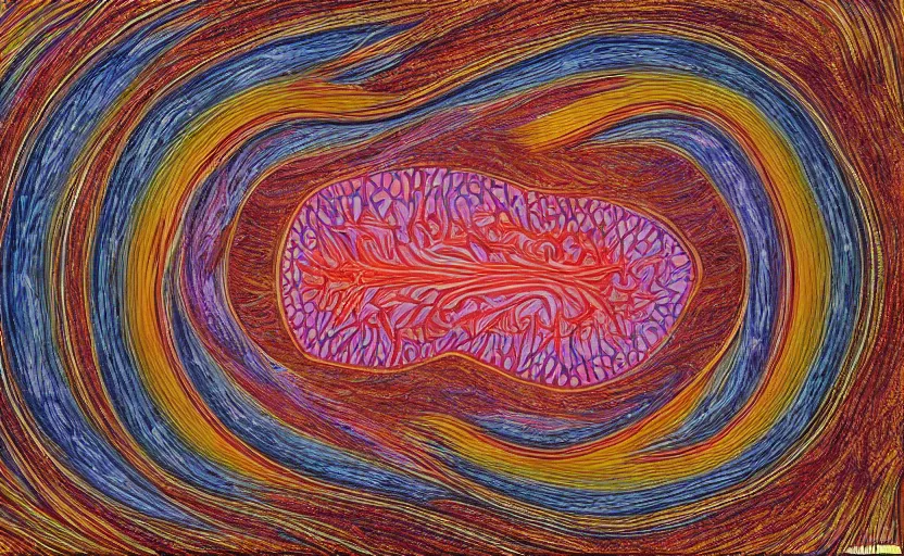 Image similar to a Photorealistic dramatic hyperrealistic quarts rock by Alex Grey