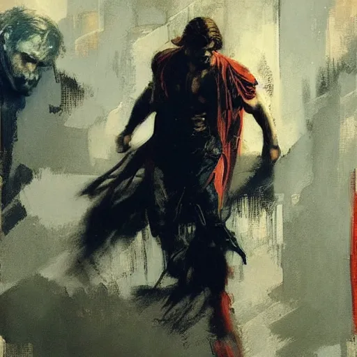 Image similar to chris hemsworth, intricate, elegant, highly detailed, greg manchess, mucha, liepke, ruan jia, jeffrey catherine jones, ridley scott