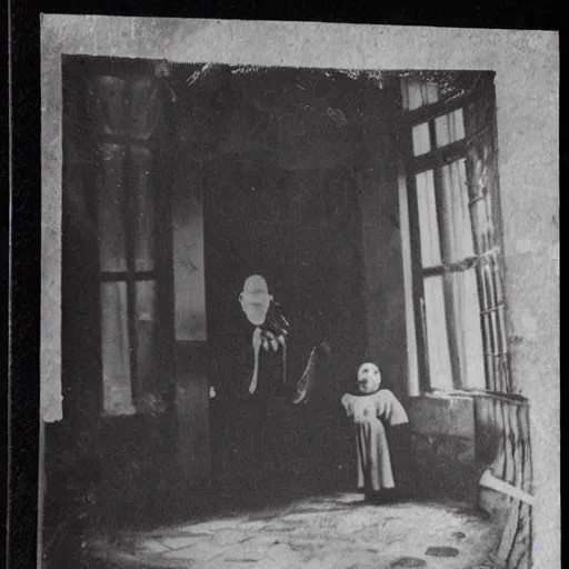 Image similar to spoooky alternate dimension, spooky photo, vintage photo, 1 9 2 0 s photo