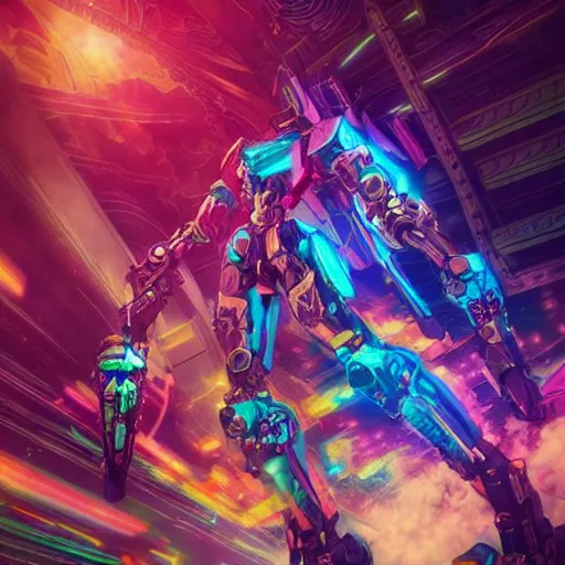 Prompt: dmt realm made in mecha canime style, cover art, vibrant pastel colors, sharp focus, highly contrasted elements, with intricate egiptian details all around, made by ben ridway, octane render, unreal engine, 4k quality