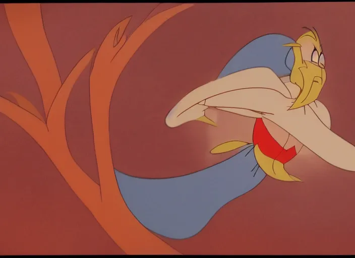 Image similar to character design original animation cel by ollie johnston in fantasia ( 1 9 4 0 ).