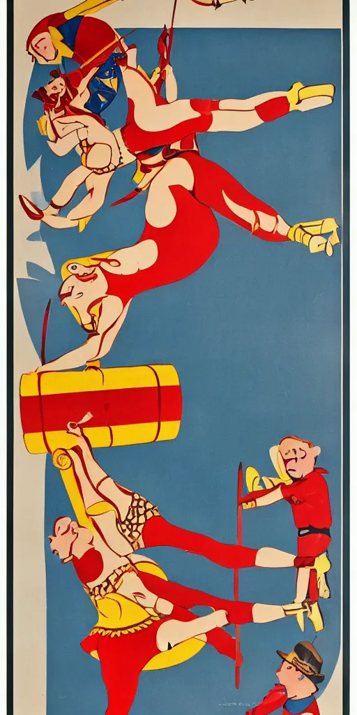 Image similar to 1930s circus poster