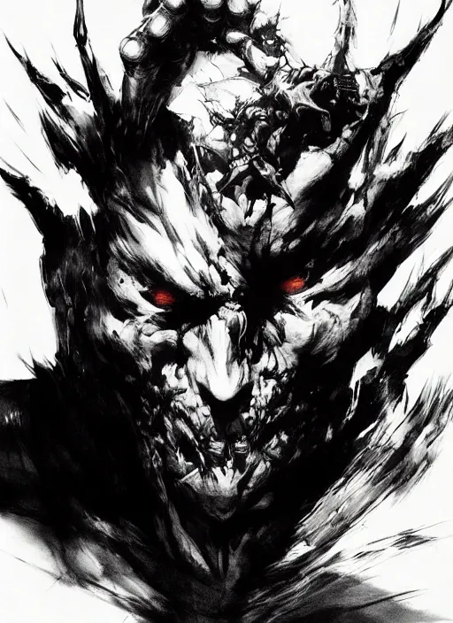 Image similar to Shadow, god of rot. In style of Yoji Shinkawa and Hyung-tae Kim, trending on ArtStation, dark fantasy, great composition, concept art, highly detailed, dynamic pose.