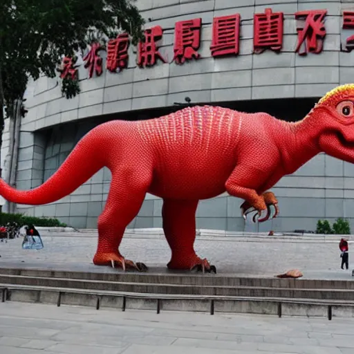 Image similar to communist dinosaur, china