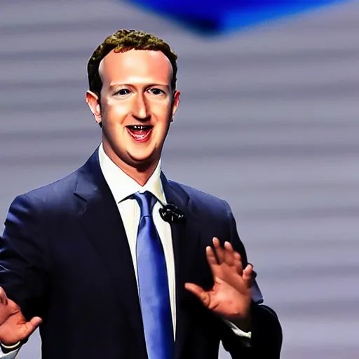 Image similar to mark zuckerburg running for president in the 2 0 2 4 us presidential elections as a republican candidate, at the republican national convention