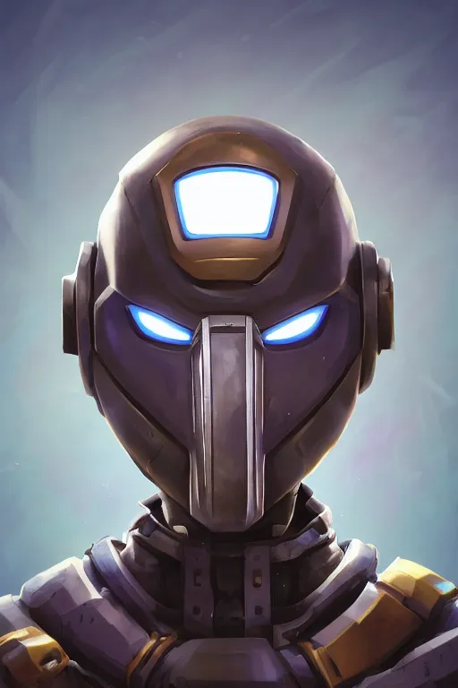 Image similar to epic mask helmet robot ninja portrait stylized as fornite style game design fanart by concept artist gervasio canda, behance hd by jesper ejsing, by rhads, makoto shinkai and lois van baarle, ilya kuvshinov, rossdraws global illumination radiating a glowing aura global illumination ray tracing hdr render in unreal engine 5