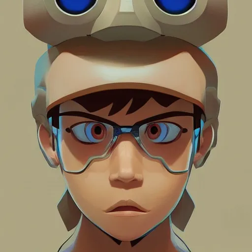 Image similar to face icon stylized minimalist nintendo, loftis, cory behance hd by jesper ejsing, by rhads, makoto shinkai and lois van baarle, ilya kuvshinov, rossdraws global illumination