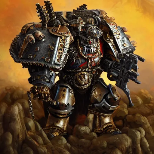 Image similar to king of the hill series characters in warhammer 4 0 k games workshop, fog, insane details, intricate, elite, ornate, elegant trend, highly detailed and intricate, sharp focus, photography, unreal engine, trending on artstation, photorealistic, octane, hyper detailed, trending on deviantart,
