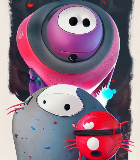 Prompt: Tim Burton style Big Hero 6 by Alex Pardee and Nekro and Petros Afshar, and James McDermott,unstirred paint, vivid color, cgsociety 4K