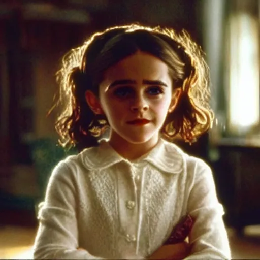 Prompt: “A still of child actor Emma Watson as Maizy Russell in the film Uncle Buck, high definition”