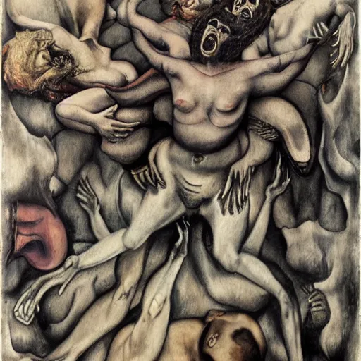 Prompt: covid - 1 9 mass form psychosis by otto dix, hyperrealistic, aesthetic, masterpiece