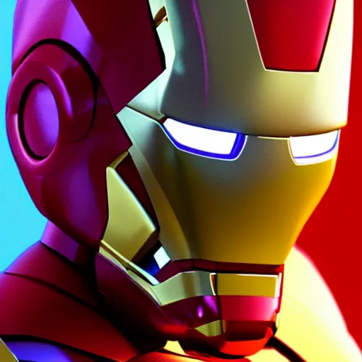 Image similar to queen elizabeth as iron man, photorealistic, unreal engine render