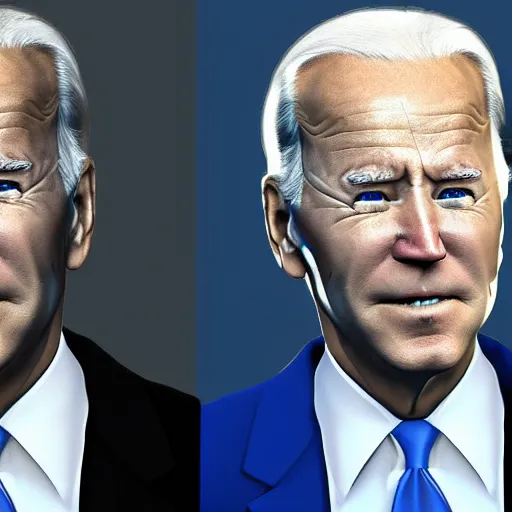 Prompt: Joe Biden rendered as an Unreal Engine character