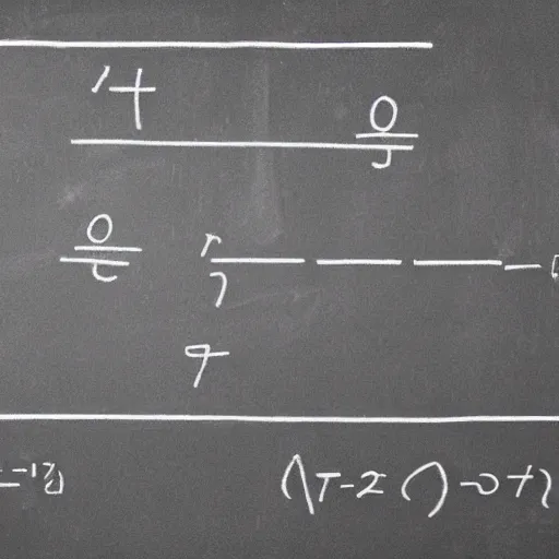 Image similar to the equation from the theory of all and functioning quantistic gravity theorem, written on a blackboard