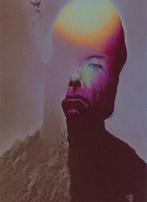 Image similar to alex jones by zdzislaw beksinski and lisa frank