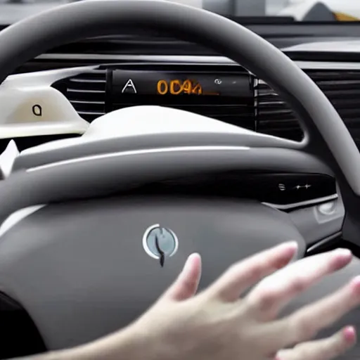 Image similar to apple wants to design a vehicle that does not have a steering wheel or pedals, with an interior focused on hands - free driving. similar to the lifestyle vehicle from canoo.