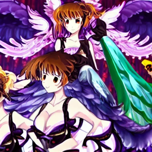 Prompt: Touhou Wings Facebook cover photo