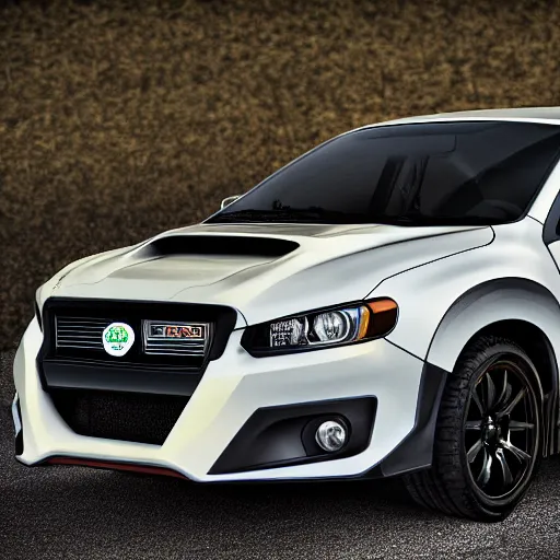 Image similar to velociraptor mongoliensis velociraptor in the style of wrx impreza, hdr 8 k