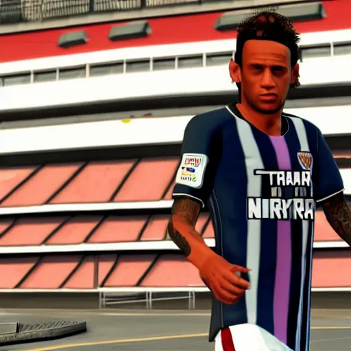 Image similar to character screenshot of neymar in grand theft auto, gta v