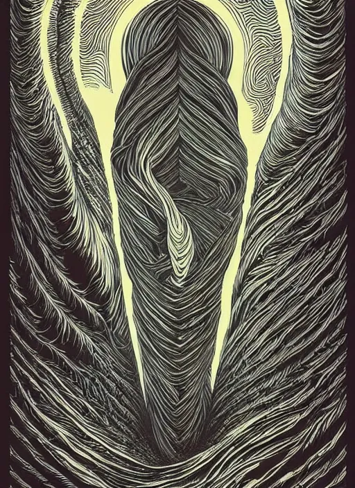 Image similar to twin peaks movie poster art by aaron horkey