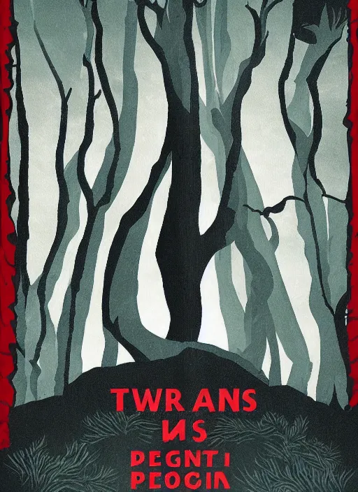 Image similar to twin peaks movie poster art by joe devito