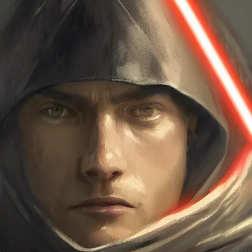 Image similar to portrait of a man by greg rutkowski, jedi knight anakin fel, short black hair, star wars expanded universe, he is about 3 0 years old, wearing the tactical gear of the galactic alliance, highly detailed portrait, digital painting, artstation, concept art, smooth, sharp foccus ilustration, artstation hq
