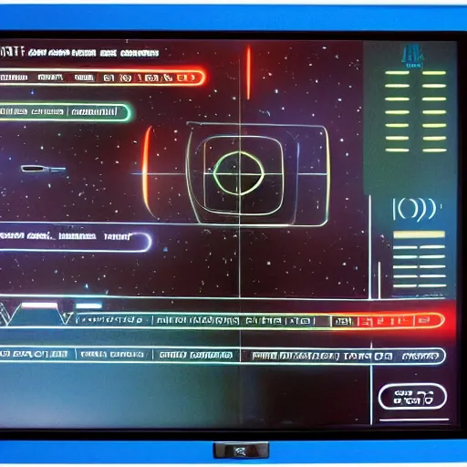 Image similar to touch screen user interface design from Star Trek: The Next Generation.