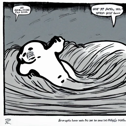 Prompt: baby seal crying, yelling into the sky, close up, comic book by frank miller