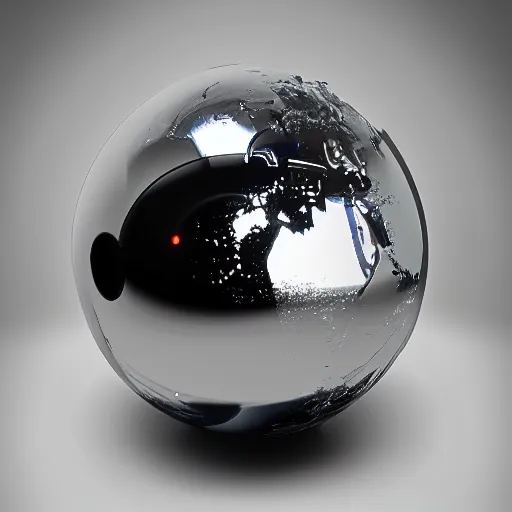 Image similar to chrome sphere