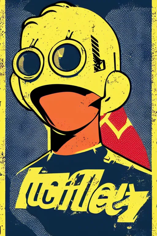 Image similar to fallout 7 6 retro futurist illustration art by butcher billy, sticker, colorful, illustration, highly detailed, simple, smooth and clean vector curves, no jagged lines, vector art, smooth andy warhol style