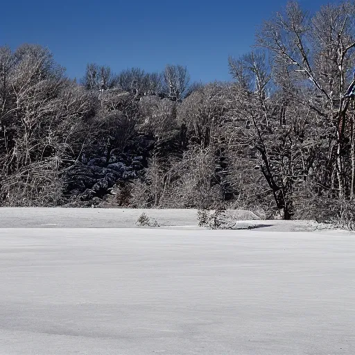 Prompt: a bleak empty winter northern wilderness