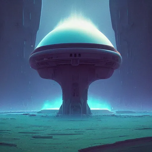 Image similar to An alien landscape by beeple and Jorge jacinto