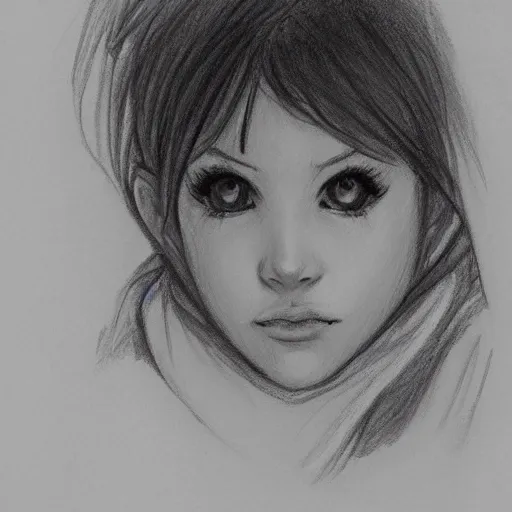 Exam Time Drawing | Girl Ballpoint Pen Sketch – Meghnaunni.com