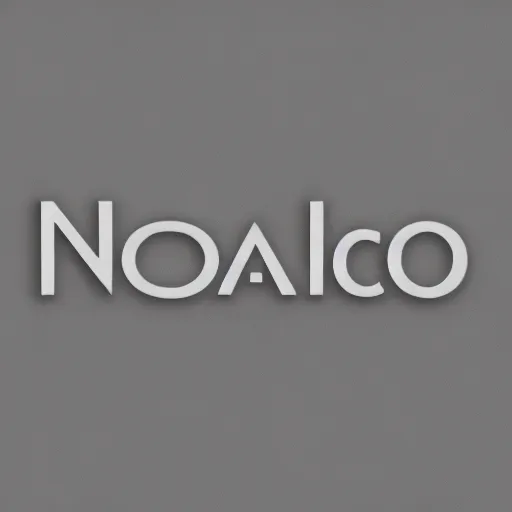 Image similar to a simple text logo that says Nacon with Helvetica font, bold. no background or textures, 2 tone colors only.