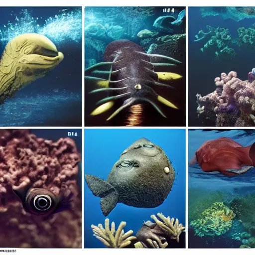 Prompt: new species, oceanic, deep sea, national geographic