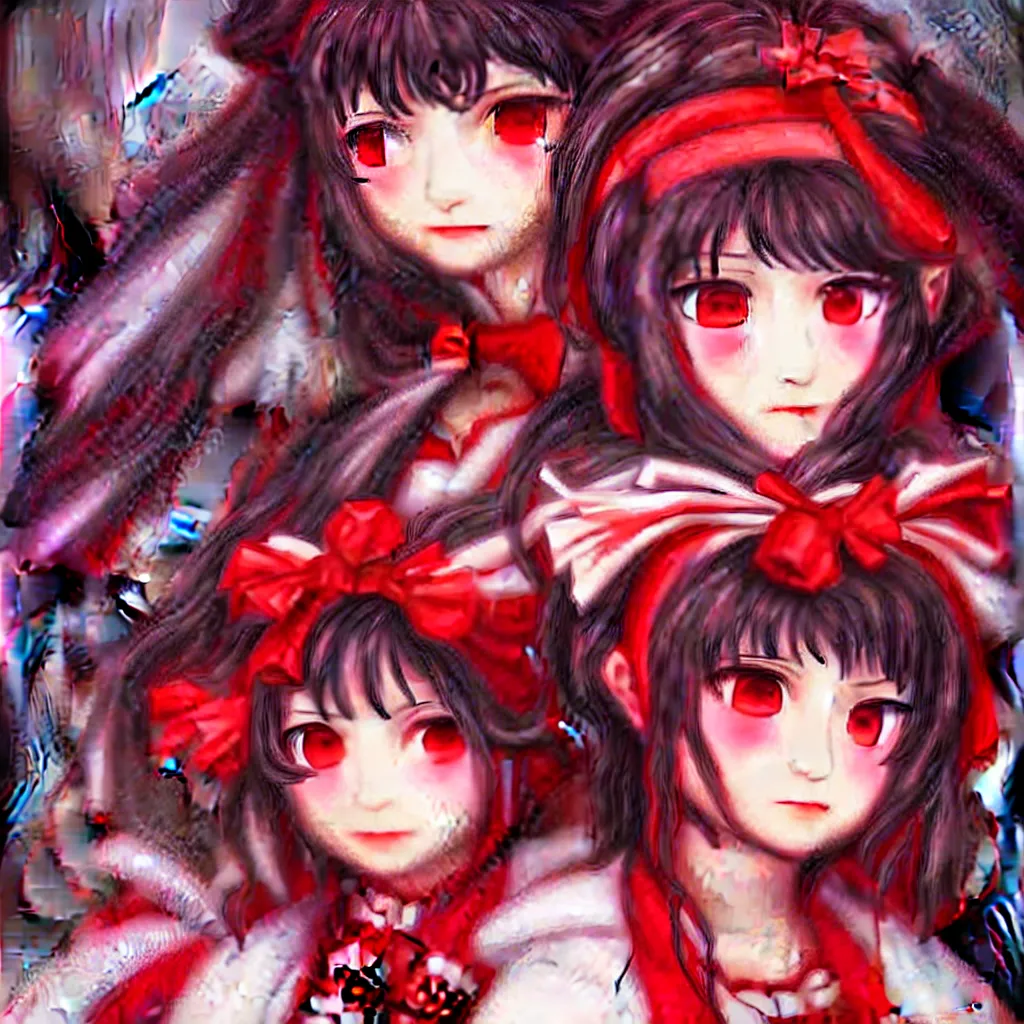 Image similar to a portrait of reimu hakurei from touhou project ultra realistic, highly detailed, sharp focus, cinematic lighting, mood lighting, realistic, vivid colors, painting, photorealistic, digital art, non blurry, sharp, smooth, illustration