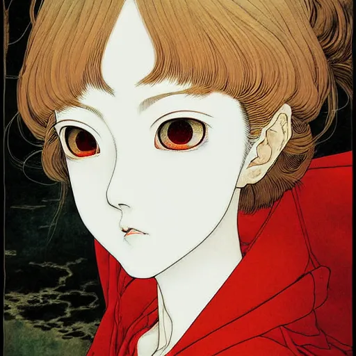 Image similar to prompt : photograph soft light portrait painted in miyazaki color style drawn by katsuhiro otomo and takato yamamoto, inspired by fables, china doll face, smooth face feature, intricate oil painting, high detail, sharp high detail, manga and anime 2 0 0 0